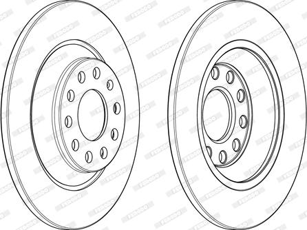 Ferodo DDF1850 - Bremsscheibe alexcarstop-ersatzteile.com