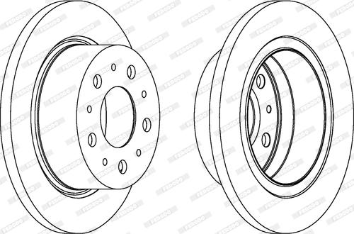 Ferodo DDF1823 - Bremsscheibe alexcarstop-ersatzteile.com