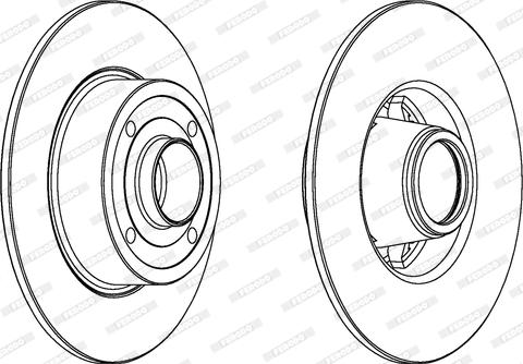 Ferodo DDF1369 - Bremsscheibe alexcarstop-ersatzteile.com