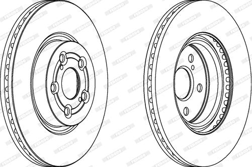 Ferodo DDF1315C - Bremsscheibe alexcarstop-ersatzteile.com