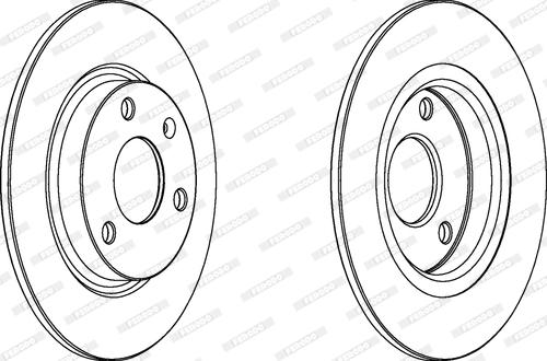 Ferodo DDF132C - Bremsscheibe alexcarstop-ersatzteile.com