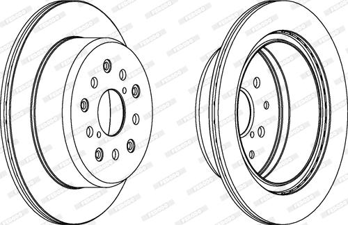 Ferodo DDF1375 - Bremsscheibe alexcarstop-ersatzteile.com