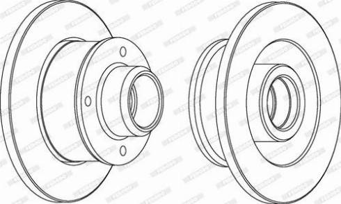 Ferodo DDF137C - Bremsscheibe alexcarstop-ersatzteile.com