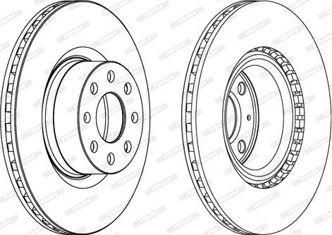 Ferodo DDF1298C - Bremsscheibe alexcarstop-ersatzteile.com