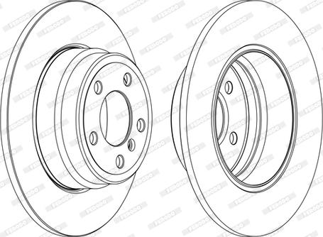 Ferodo DDF1255C-1-D - Bremsscheibe alexcarstop-ersatzteile.com