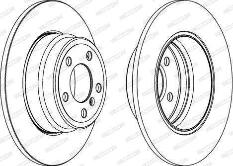 Ferodo DDF1255 - Bremsscheibe alexcarstop-ersatzteile.com