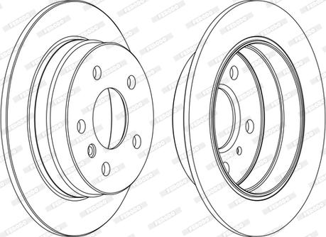 Ferodo DDF1258C-D - Bremsscheibe alexcarstop-ersatzteile.com