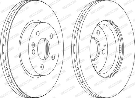 Ferodo DDF1203C-D - Bremsscheibe alexcarstop-ersatzteile.com