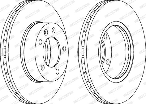 Ferodo DDF1217 - Bremsscheibe alexcarstop-ersatzteile.com