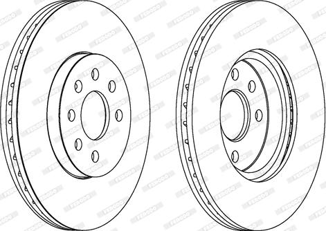 Ferodo DDF1236 - Bremsscheibe alexcarstop-ersatzteile.com