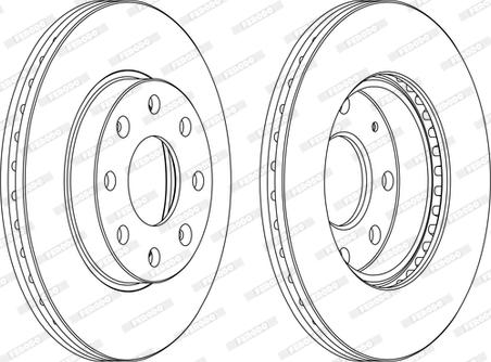 Ferodo DDF1279C-D - Bremsscheibe alexcarstop-ersatzteile.com