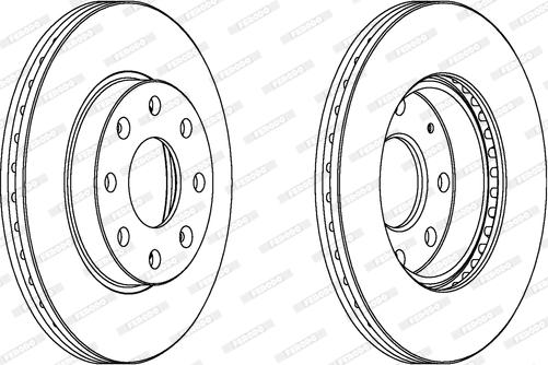 Ferodo DDF1279C - Bremsscheibe alexcarstop-ersatzteile.com