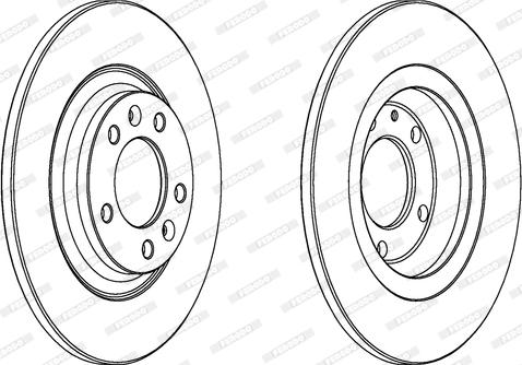 Ferodo DDF1275C - Bremsscheibe alexcarstop-ersatzteile.com