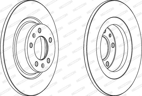 Ferodo DDF1744 - Bremsscheibe alexcarstop-ersatzteile.com