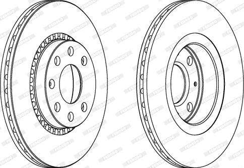 Ferodo DDF328 - Bremsscheibe alexcarstop-ersatzteile.com