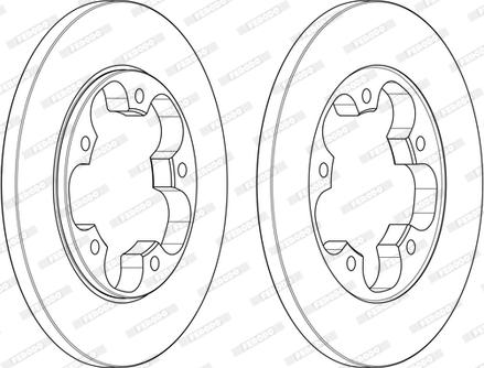 Ferodo DDF2484C - Bremsscheibe alexcarstop-ersatzteile.com