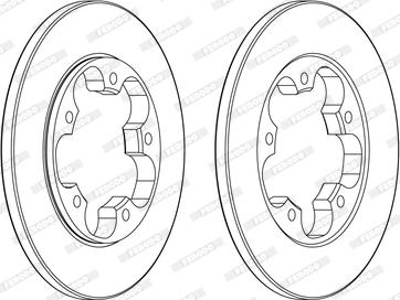 Ferodo DDF2484C - Bremsscheibe alexcarstop-ersatzteile.com