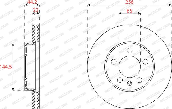 Ferodo DDF2663C - Bremsscheibe alexcarstop-ersatzteile.com