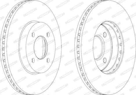 Ferodo DDF206C - Bremsscheibe alexcarstop-ersatzteile.com