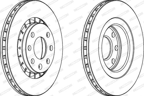 Ferodo DDF206C - Bremsscheibe alexcarstop-ersatzteile.com