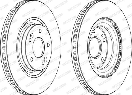 Ferodo DDF2199C - Bremsscheibe alexcarstop-ersatzteile.com