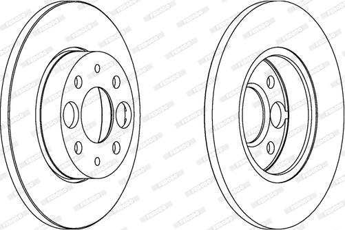 Ferodo DDF219 - Bremsscheibe alexcarstop-ersatzteile.com