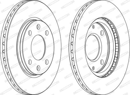 Ferodo DDF214P-D - Bremsscheibe alexcarstop-ersatzteile.com