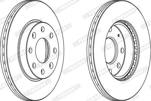 Ferodo DDF2336X - Bremsscheibe alexcarstop-ersatzteile.com