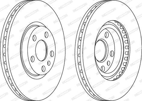 Ferodo DDF760 - Bremsscheibe alexcarstop-ersatzteile.com