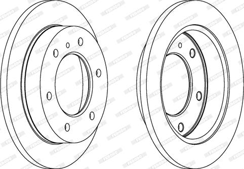 Ferodo DDF786 - Bremsscheibe alexcarstop-ersatzteile.com