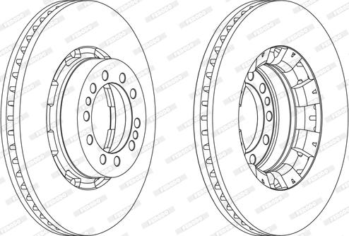 Ferodo FCR128A - Bremsscheibe alexcarstop-ersatzteile.com