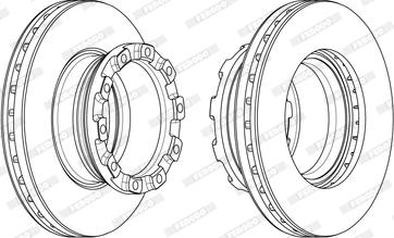 Ferodo FCR373A - Bremsscheibe alexcarstop-ersatzteile.com