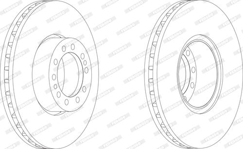 Ferodo FCR244A - Bremsscheibe alexcarstop-ersatzteile.com