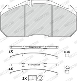 Ferodo FCV4906B - Bremsbelagsatz, Scheibenbremse alexcarstop-ersatzteile.com