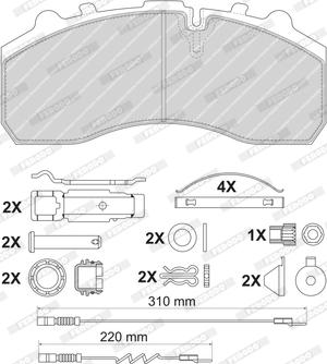 Ferodo FCV4374BFE - Bremsbelagsatz, Scheibenbremse alexcarstop-ersatzteile.com