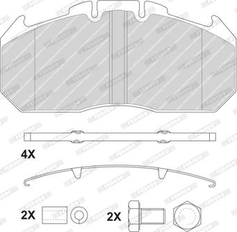 Ferodo FCV1404BFE - Bremsbelagsatz, Scheibenbremse alexcarstop-ersatzteile.com