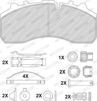 Ferodo FCV1598BFE - Bremsbelagsatz, Scheibenbremse alexcarstop-ersatzteile.com