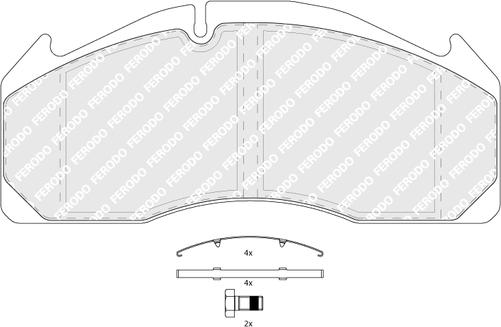 Ferodo FCV1388B - Bremsbelagsatz, Scheibenbremse alexcarstop-ersatzteile.com