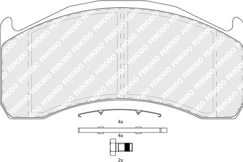 Ferodo FCV1387B - Bremsbelagsatz, Scheibenbremse alexcarstop-ersatzteile.com