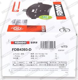 Ferodo FDB4393-D - Bremsbelagsatz, Scheibenbremse alexcarstop-ersatzteile.com