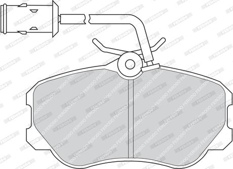 Ferodo FDB651 - Bremsbelagsatz, Scheibenbremse alexcarstop-ersatzteile.com