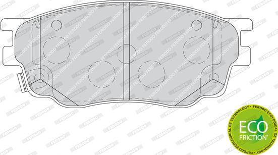 Ferodo FDB1707 - Bremsbelagsatz, Scheibenbremse alexcarstop-ersatzteile.com