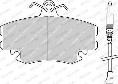 Ferodo FDB845F - Bremsbelagsatz, Scheibenbremse alexcarstop-ersatzteile.com