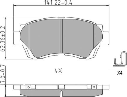 Ferodo FDB868 - Bremsbelagsatz, Scheibenbremse alexcarstop-ersatzteile.com