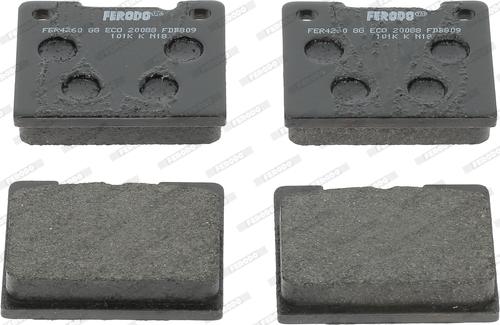 Ferodo FDB809M - Bremsbelagsatz, Scheibenbremse alexcarstop-ersatzteile.com