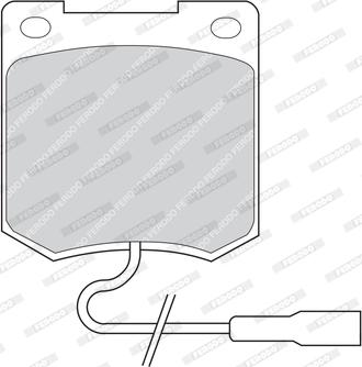 Ferodo FDB820 - Bremsbelagsatz, Scheibenbremse alexcarstop-ersatzteile.com