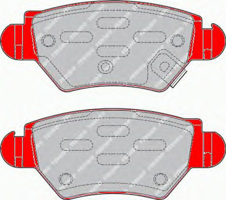 Ferodo FDS1294 - Bremsbelagsatz, Scheibenbremse alexcarstop-ersatzteile.com