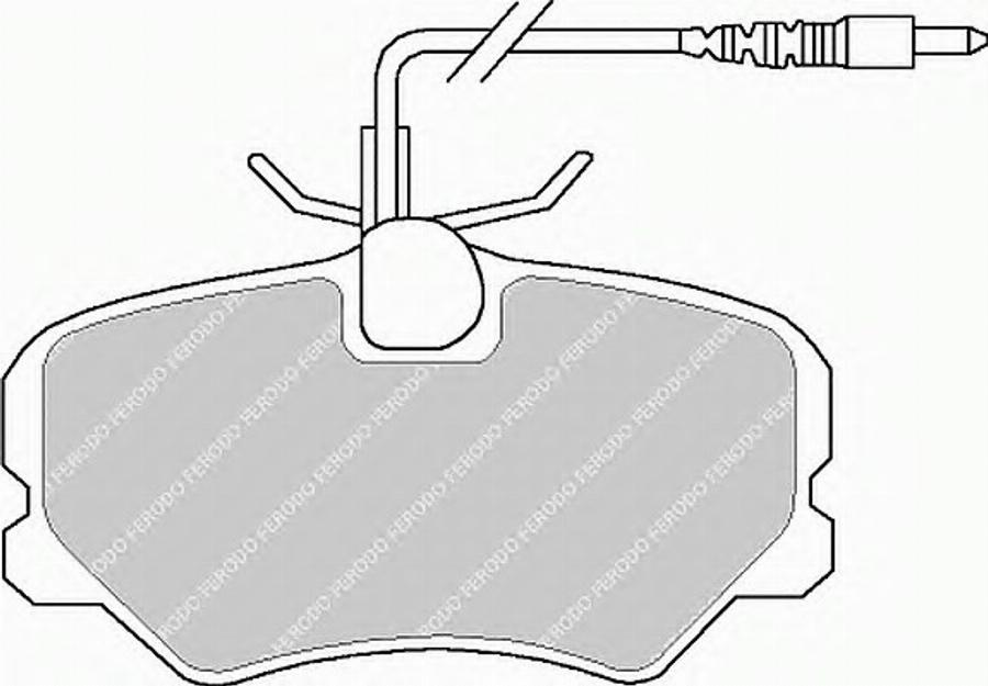 Ferodo FSL999 - Bremsbelagsatz, Scheibenbremse alexcarstop-ersatzteile.com