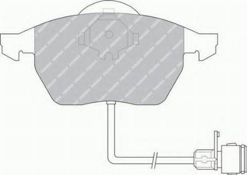 Ferodo FSL590 - Bremsbelagsatz, Scheibenbremse alexcarstop-ersatzteile.com