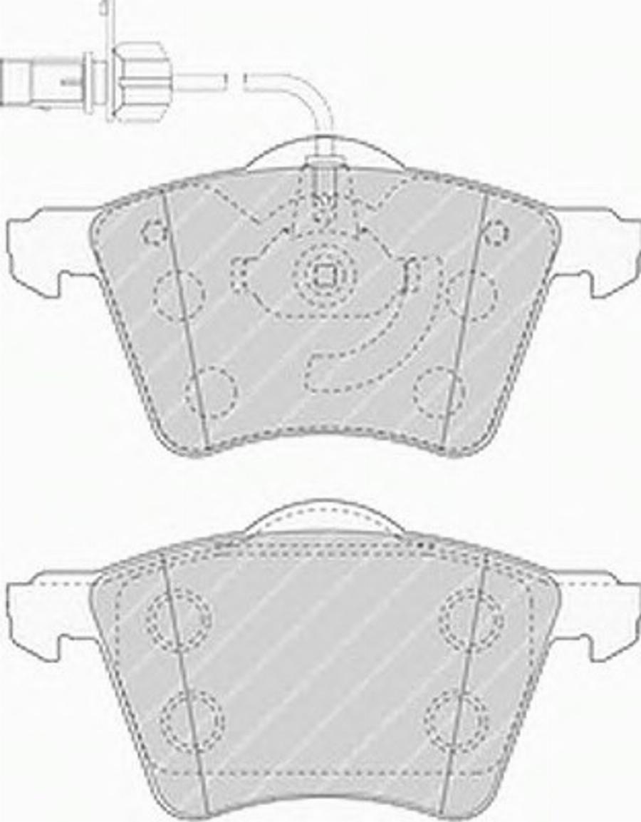 Ferodo FSL1484 - Bremsbelagsatz, Scheibenbremse alexcarstop-ersatzteile.com